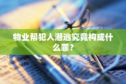 物业帮犯人潜逃究竟构成什么罪？