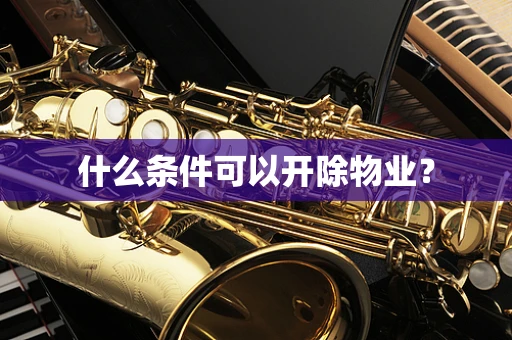 什么条件可以开除物业？