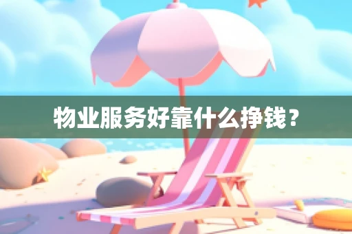 物业服务好靠什么挣钱？