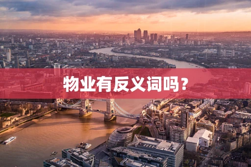 物业有反义词吗？