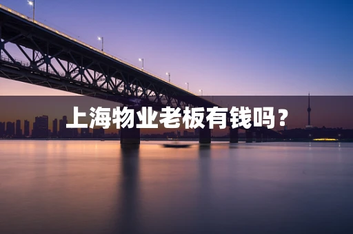 上海物业老板有钱吗？