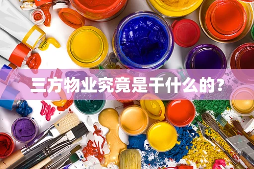 三方物业究竟是干什么的？