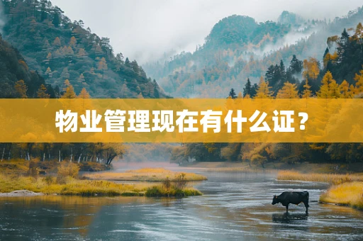 物业管理现在有什么证？