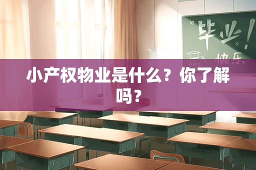 小产权物业是什么？你了解吗？