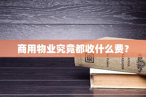 商用物业究竟都收什么费？