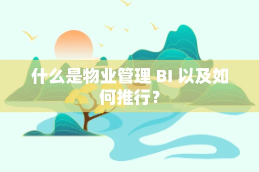 什么是物业管理 BI 以及如何推行？