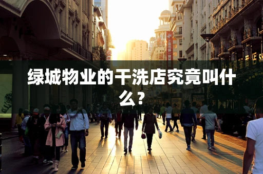 绿城物业的干洗店究竟叫什么？