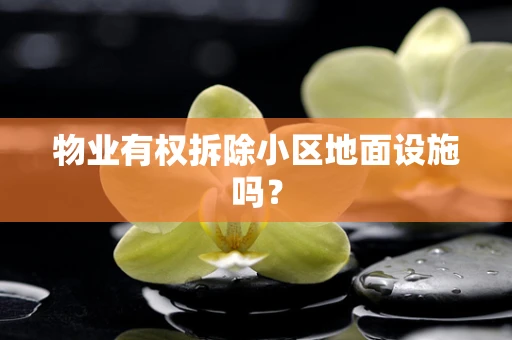 物业有权拆除小区地面设施吗？