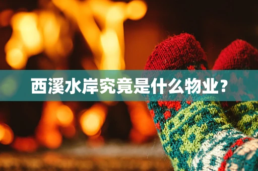 西溪水岸究竟是什么物业？