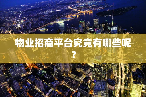 物业招商平台究竟有哪些呢？