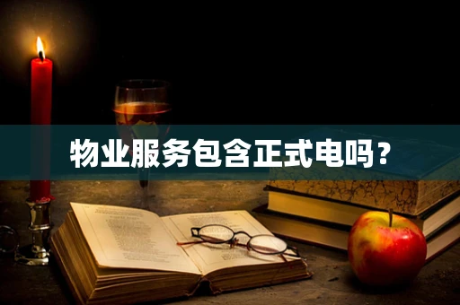 物业服务包含正式电吗？