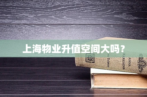 上海物业升值空间大吗？