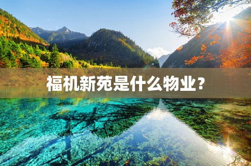 福机新苑是什么物业？