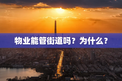 物业能管街道吗？为什么？