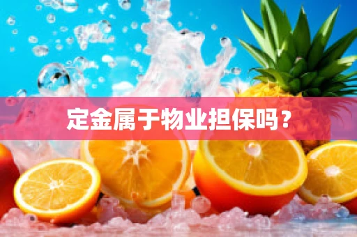 定金属于物业担保吗？