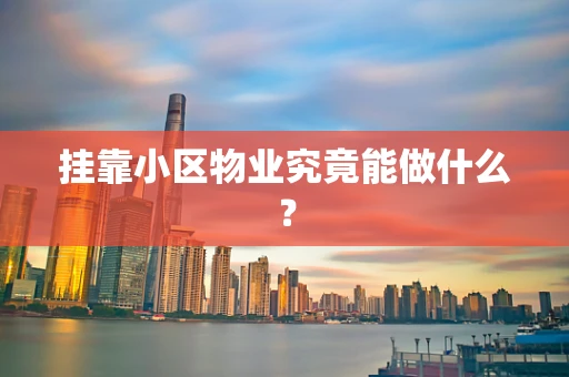挂靠小区物业究竟能做什么？