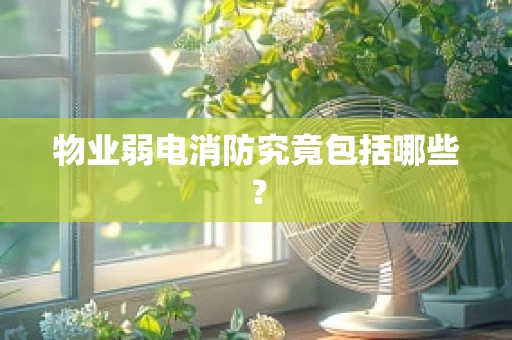 物业弱电消防究竟包括哪些？