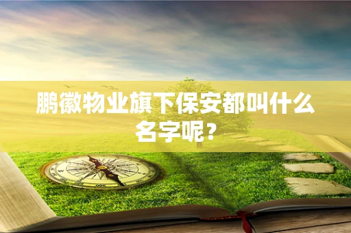 鹏徽物业旗下保安都叫什么名字呢？