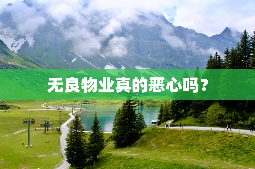 无良物业真的恶心吗？