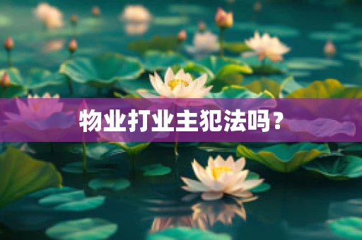 物业打业主犯法吗？