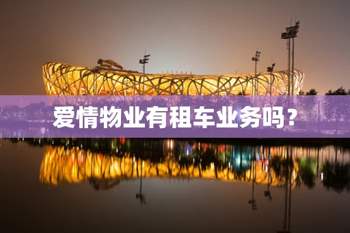 爱情物业有租车业务吗？