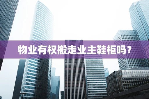 物业有权搬走业主鞋柜吗？